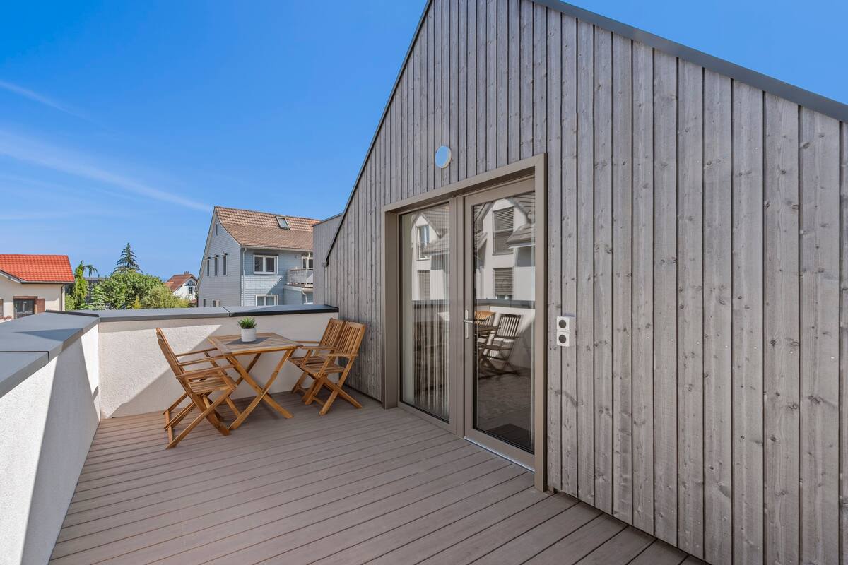 Balkon mit Haus Ferienhausträume Bodensee Apartm. mit Dachterrasse