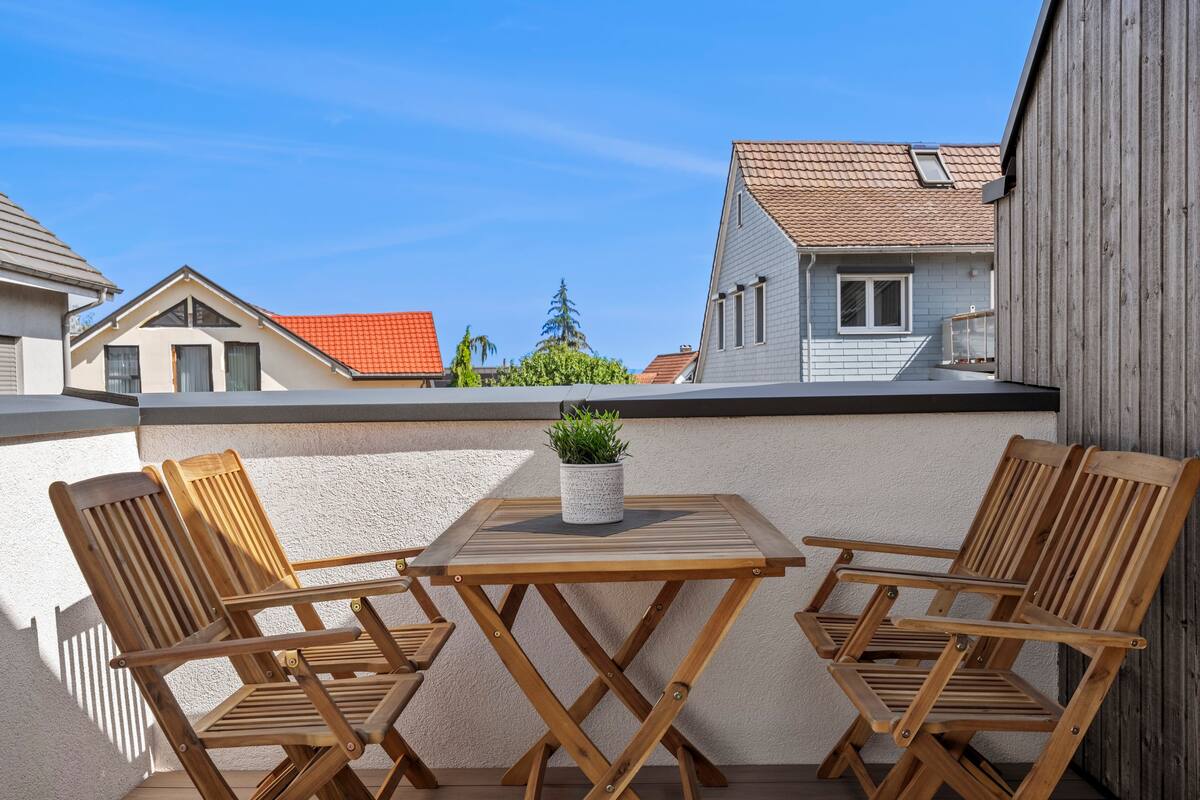 Balkonmöbel Ferienhausträume Bodensee Apartm. mit Dachterrasse