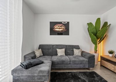 Couch Ferienhausträume ebenerdiges Bodensee Apartment