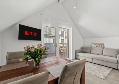 Essbereich Umblick Ferienhausträume Bodensee Apartm. mit Dachterrasse