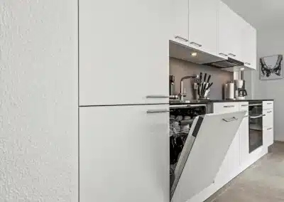 vollausgestattete Küche Ferienhausträume ebenerdiges Bodensee Apartment