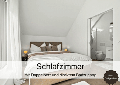 Ferienwohnung Bergstraße Ferienhausträume Bodensee Schlafzimmer DG