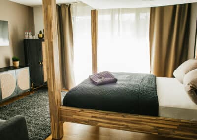 Ferienhausträume Bodensee Ferienhaus Oase Schlafzimmer alle mit TV