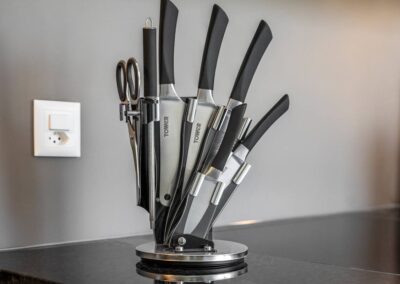 Messerblock Ferienhausträume ebenerdiges Bodensee Apartment