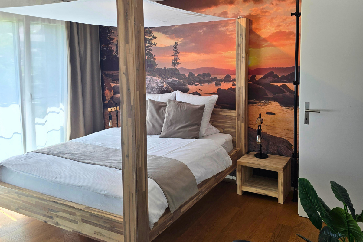 Ferienhaustraeume Bodensee Oase Schlafzimmer 1